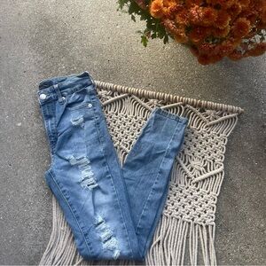 Aeropostale Distressed Skinny Jeans Size 0